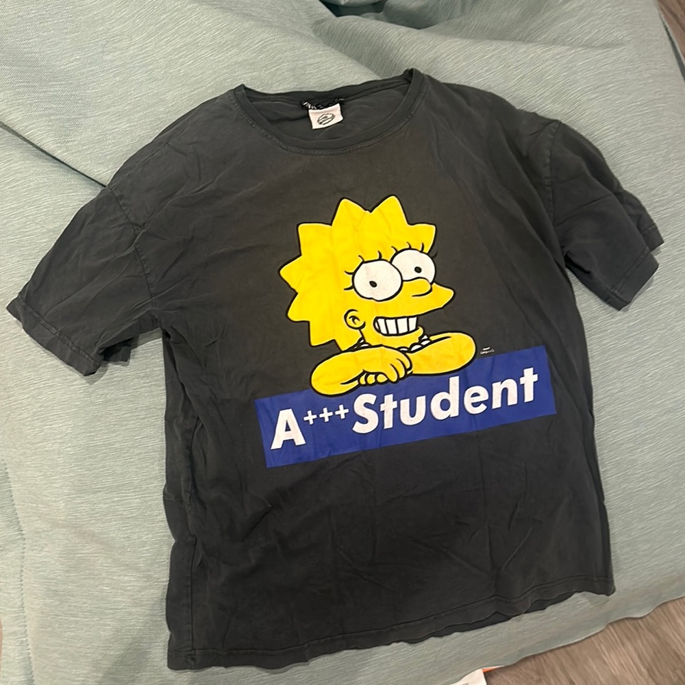 Zara Black Kids T-Shirt with Yellow Graphic